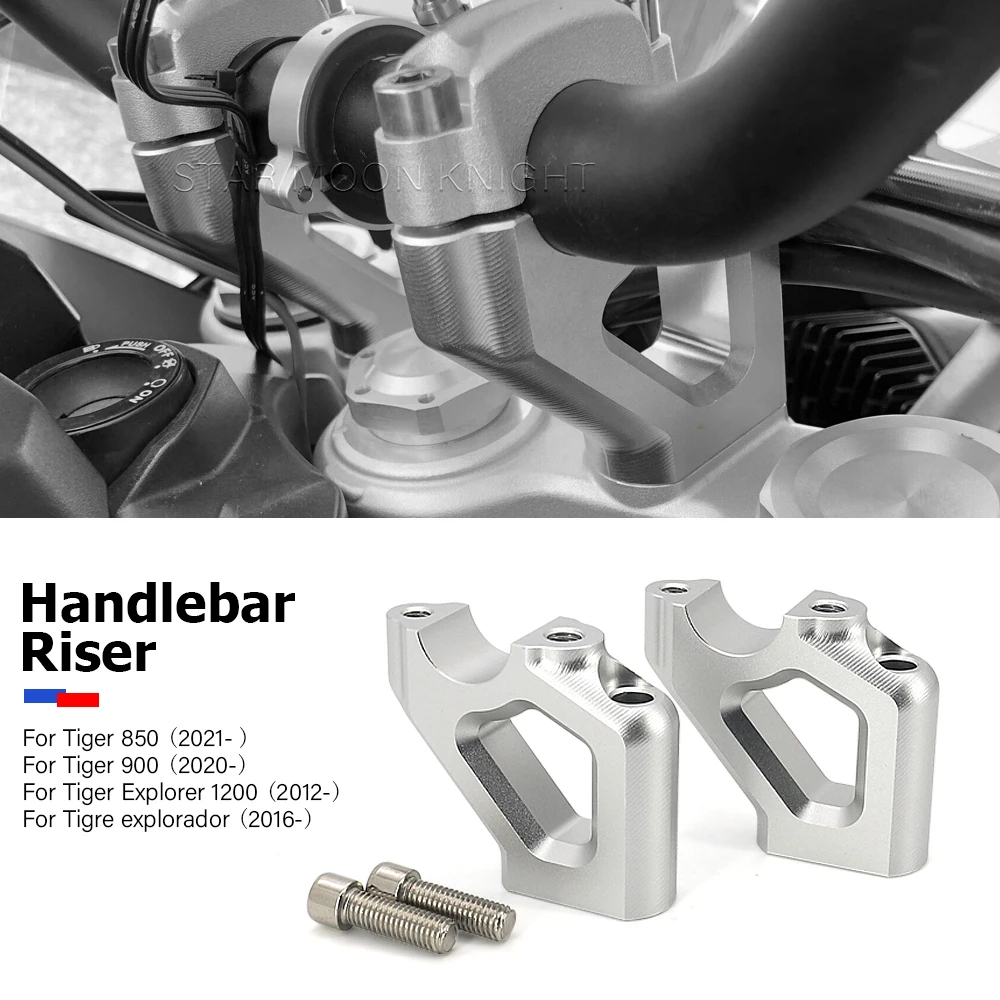 CNC HandleBar Riser Clamp For Tiger 900 GT PRO GT Low Rally Pro (2020 ...