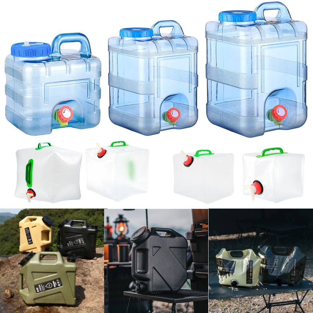 LUCKYLOLITA Portable Water Bucket Outdoor Camping Driving Water Tank ...