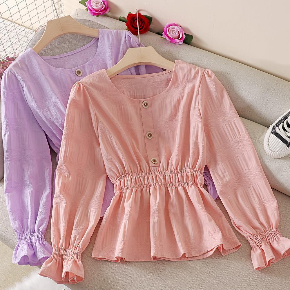 Blouse Femme A.N.A. En Satin De Coton Lavande - Taille XL, Ceinture élastique, Neuve Avec étiquettes