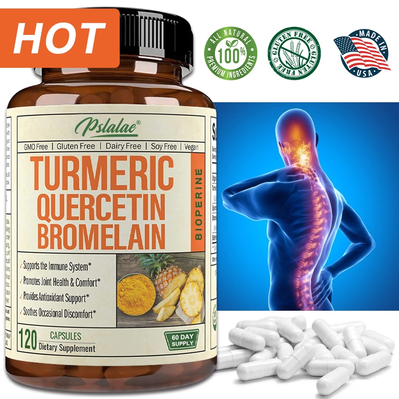 Turmeric Quercetin Bromelain Piperine Relieve joint pain Antiinflammatory, antioxidant