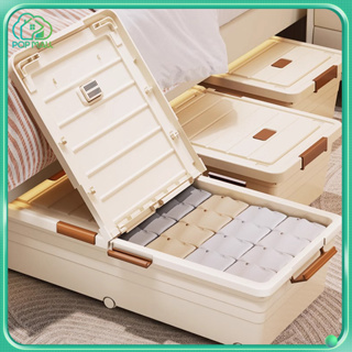 Storage Box with Wheel Drawer Type Clothes Storage Organizer Under