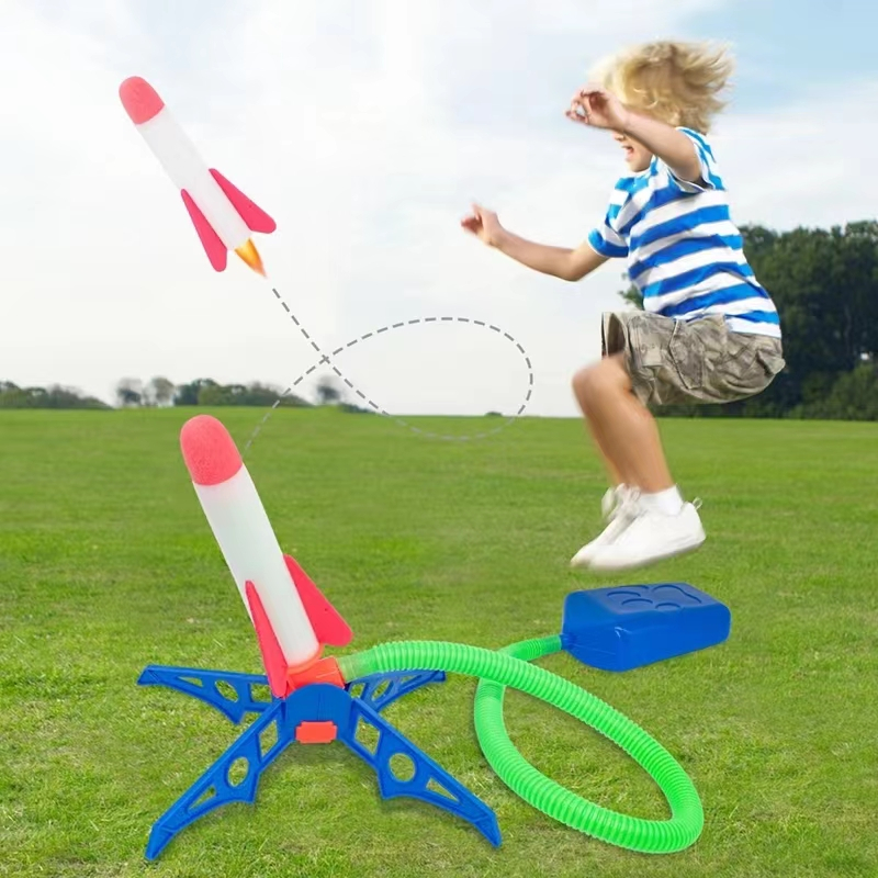 Rocket Launcher Kids Air Stomp Rocket Foot Pump Launcher Toy Jump Stomp ...