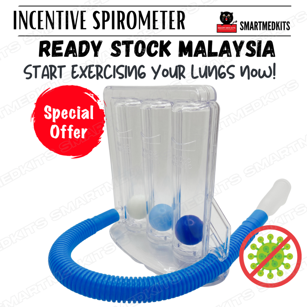 3 Balls Incentive Spirometry/Spirometer /Deep Breathing Exercise/*Ready