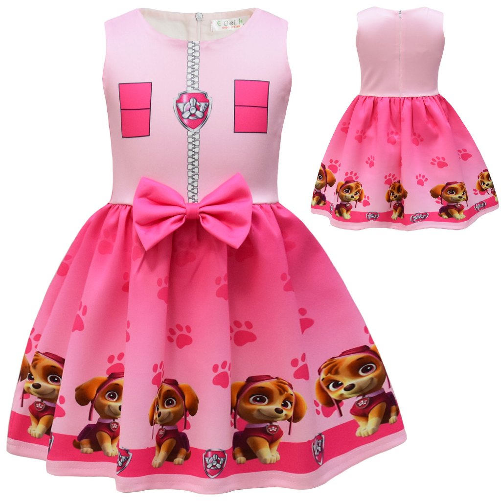 New Skye Girls Kawaii Pink Dresses 3-8Yrs Girl Party Anime Cartoon ...
