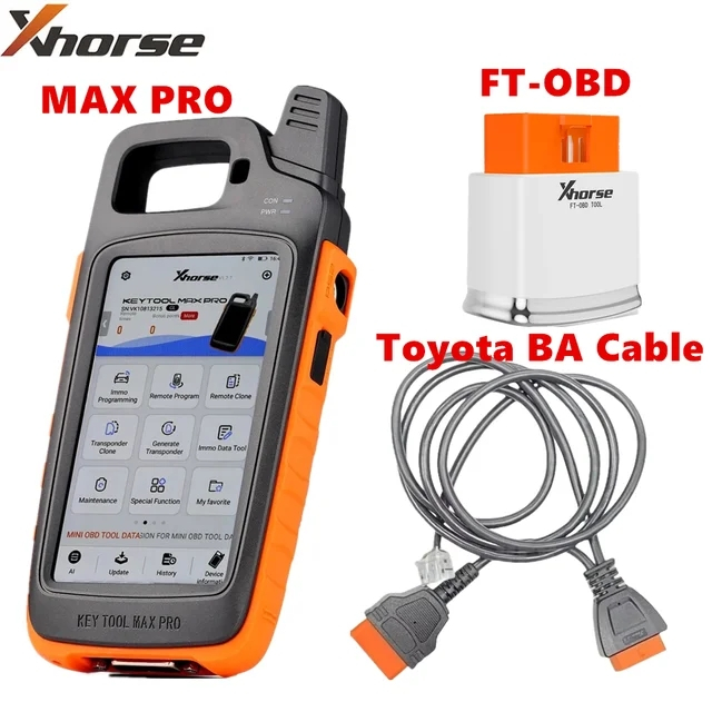 Newest Xhorse VVDI Key Tool Max Pro With MINI OBD Tool Xhorse BA All ...