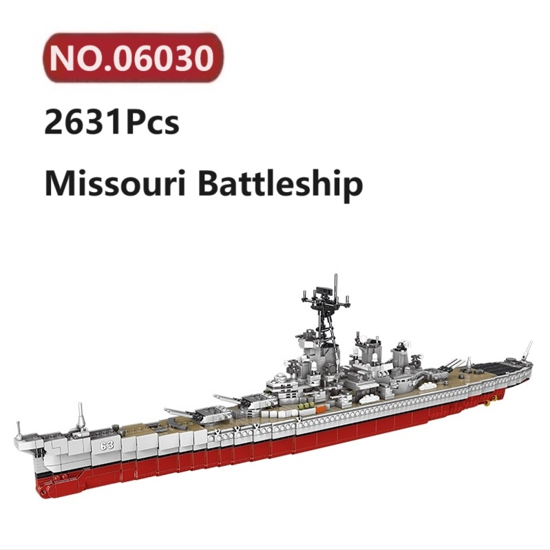 Missouri Battleship Building Blocks 2631 Pcs XINGBAO Ship Bricks Toy ...