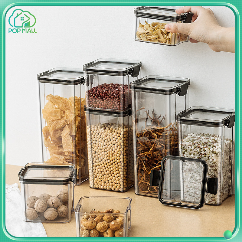 Stackable Airtight Twist Lock Transparent Food Storage Container ...