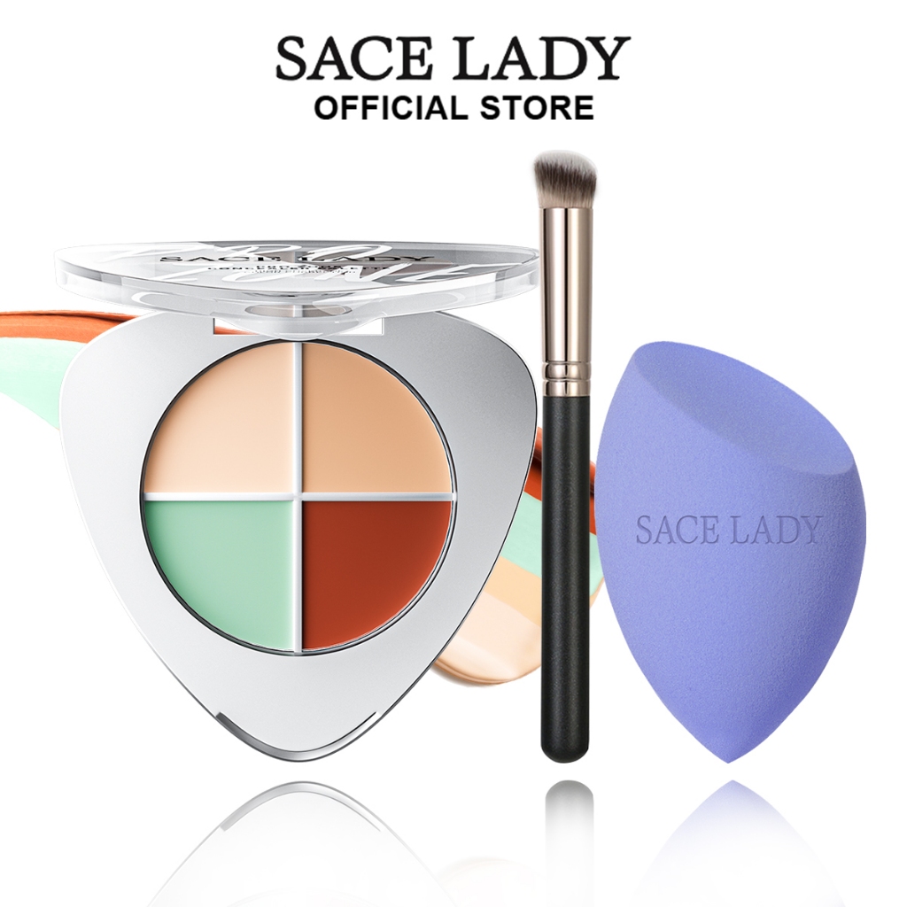 SACE LADY Concealer Palette Full Coverage Waterproof 4Color Concealer