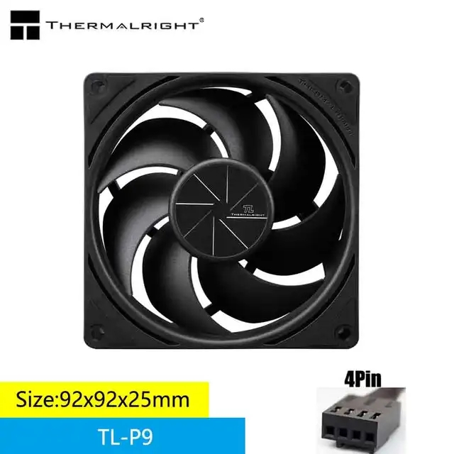 Ventola PC ARGB Silent 92mm Thermalright - 4 Pin PWM, 2200 RPM Per Dissipazione Efficiente E Effetti Luce