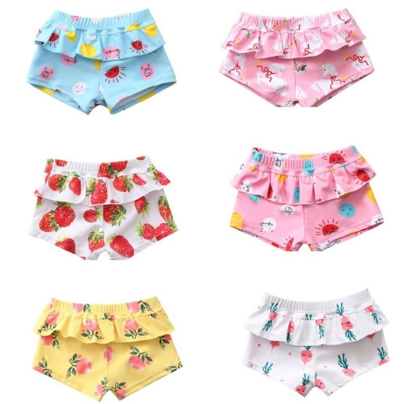 2024 kids girl swimming trunks Korea new baby girl swim trunks cute