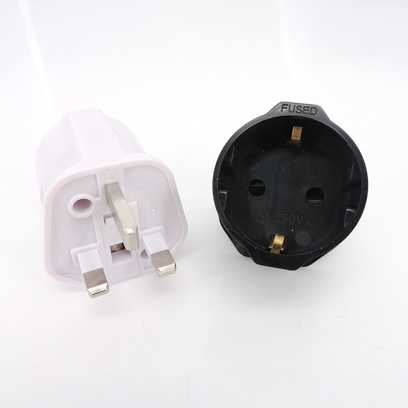 Universal Power Adapter 13A 250V Copper EU Korea Germany France Russia