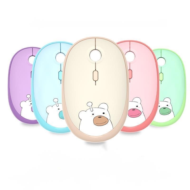 Cartoon 2.4GHz 1000dpi Silent Wireless Mouse for Phone Computer Laptop ...