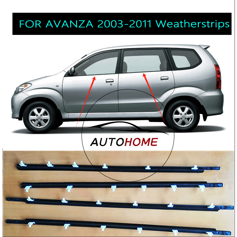 For Toyot a Avanza 2003 - 2011 Weatherstrip Window Seal Door Outside ...
