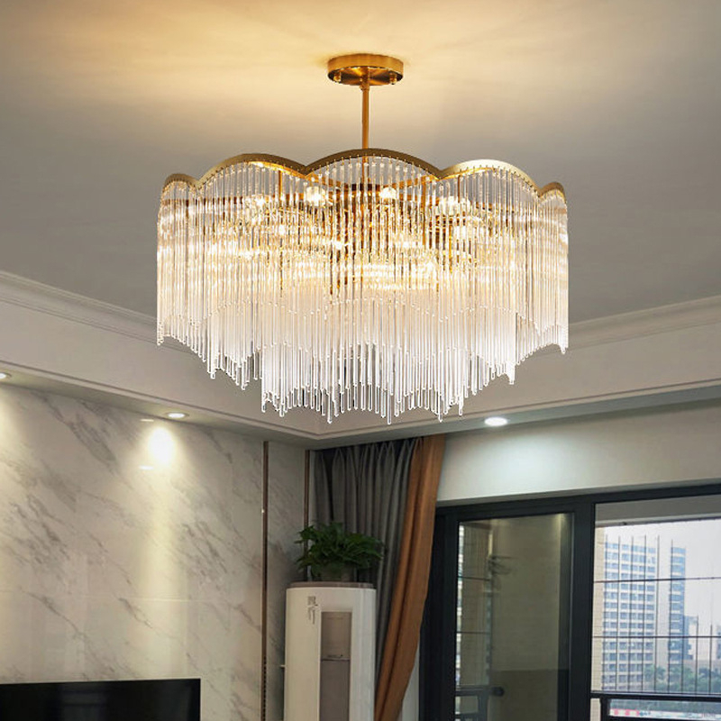Luxury Living Room Light Modern LED Crystal Chandelier For Living Room ...