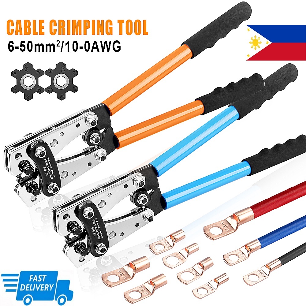 HX-50B Cable Lug Crimping Tool for Heavy Duty Wire Lugs,Battery ...