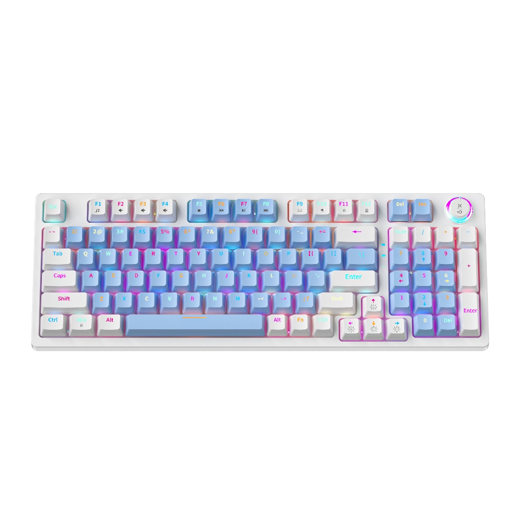 FURYCUBE ZT99 Numpad Mechanical Keyboard Wired/Wireless Silver Switch ...