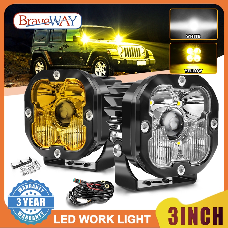 BraveWAY 14 Pouces Barre Rampe LED 4x4 Phare De Travail LED 12V 24V Longue Portée