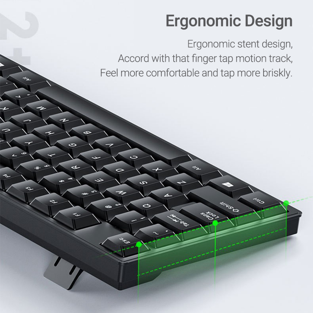 Acer Wired USB Keyboard K-212B, 104 Keys, with Side Keys for Computers ...
