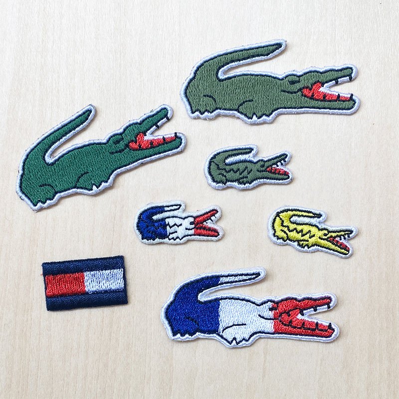 Lacoste iron on logo sale
