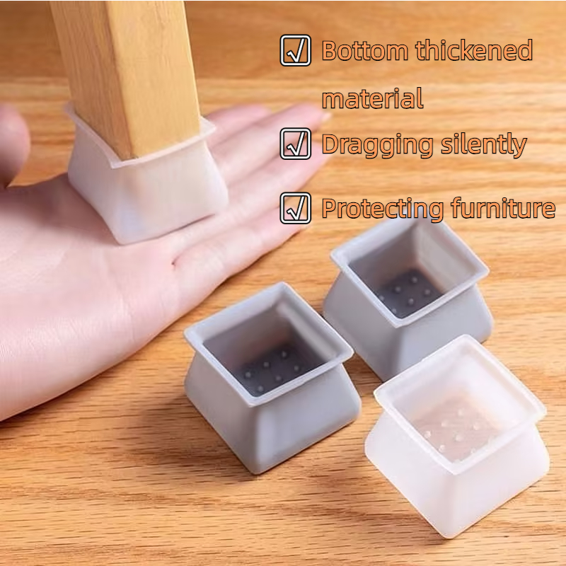 Silicone Table Chair Foot Cover Table Chair Thickened Protective Cover