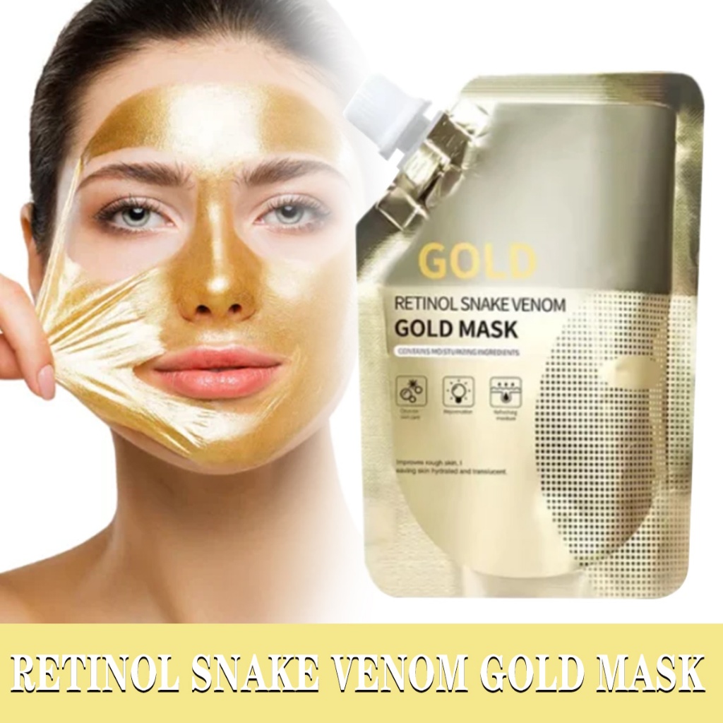 Retinol Snake-Venom Gold Mask Tightening Rejuvenating Peel off Anti ...