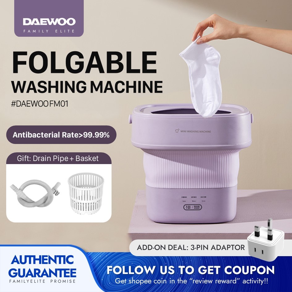 daewoo mini washing machine foldable