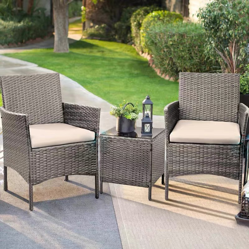 Outdoor Rattan table and chair Garden Outdoor Table and Chair Set