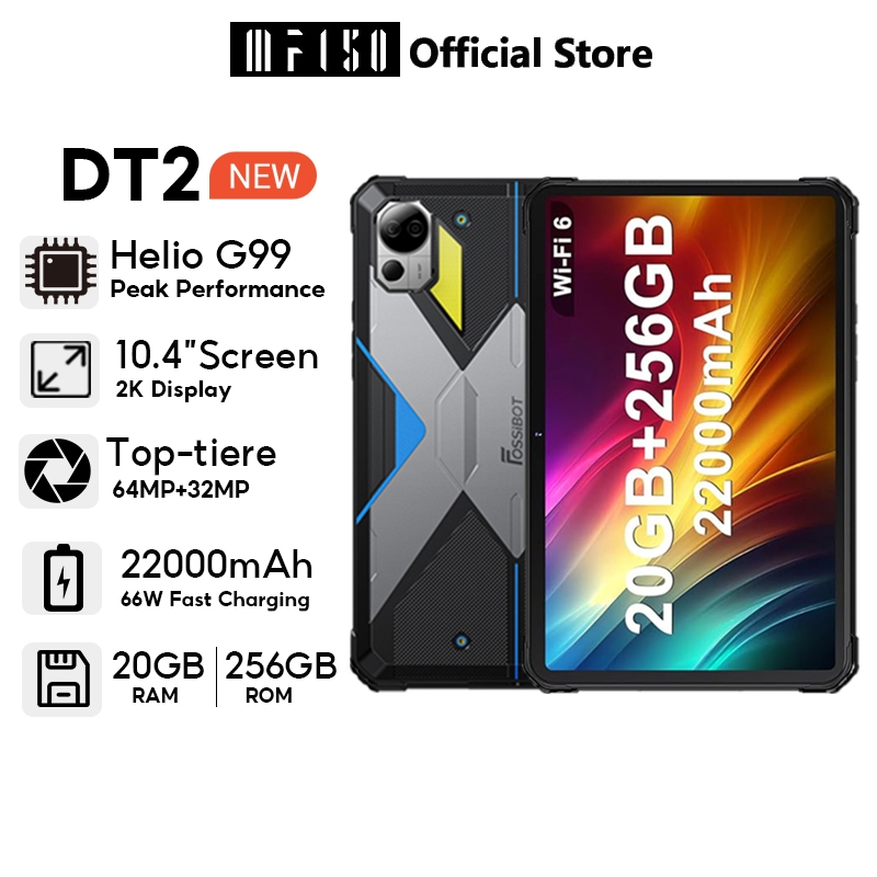Fossibot DT2 Rugged Tablet 20GB+256GB Helio G99 10.4 inch Display 64MP PC  Tablets 22000mAh 66W IP68 4G LTE Android 13 Pad - AliExpress