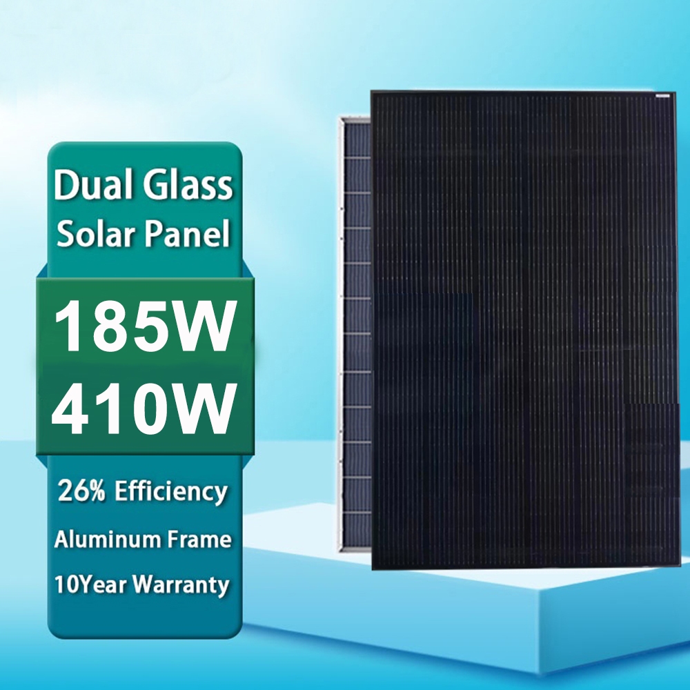 Solar Panel 185W 410W Solar Panel Waterproof Lightning Monocrystalline ...