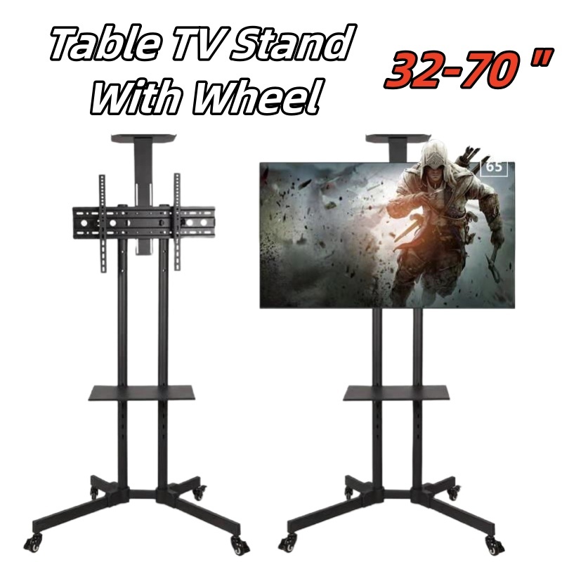 Universal Table TV Stand With Wheel 3270 " Screen LCD TV Stand Movable