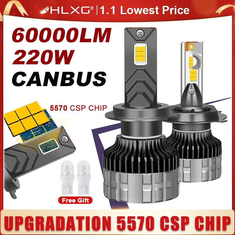 AUXBEAM GX Series LED Headlight Bulbs | 6500K Cool White | Canbus Ready | 2 Bulbs