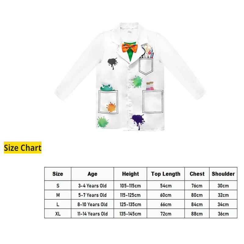 SATINIOR 6 Pieces Mad Scientist Costume For Adult Back To The Future Mad Scientist Wig Lab Coat(tama%c3%b1o:large