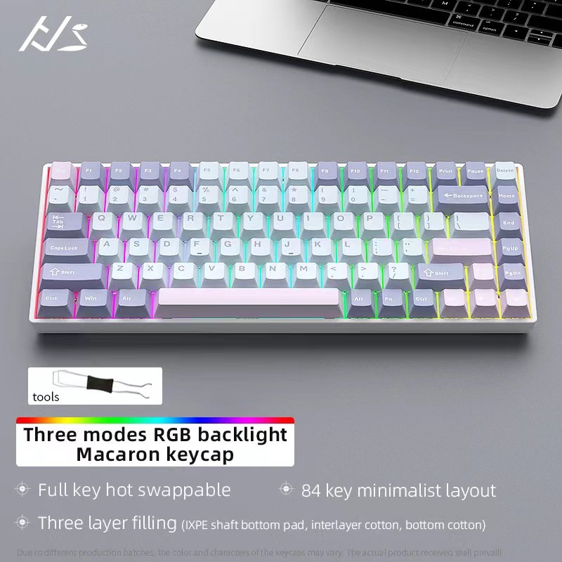 2024 NEW ! Lychee YG84 84key Mechanical Keyboard prebuilt keyboard Hot