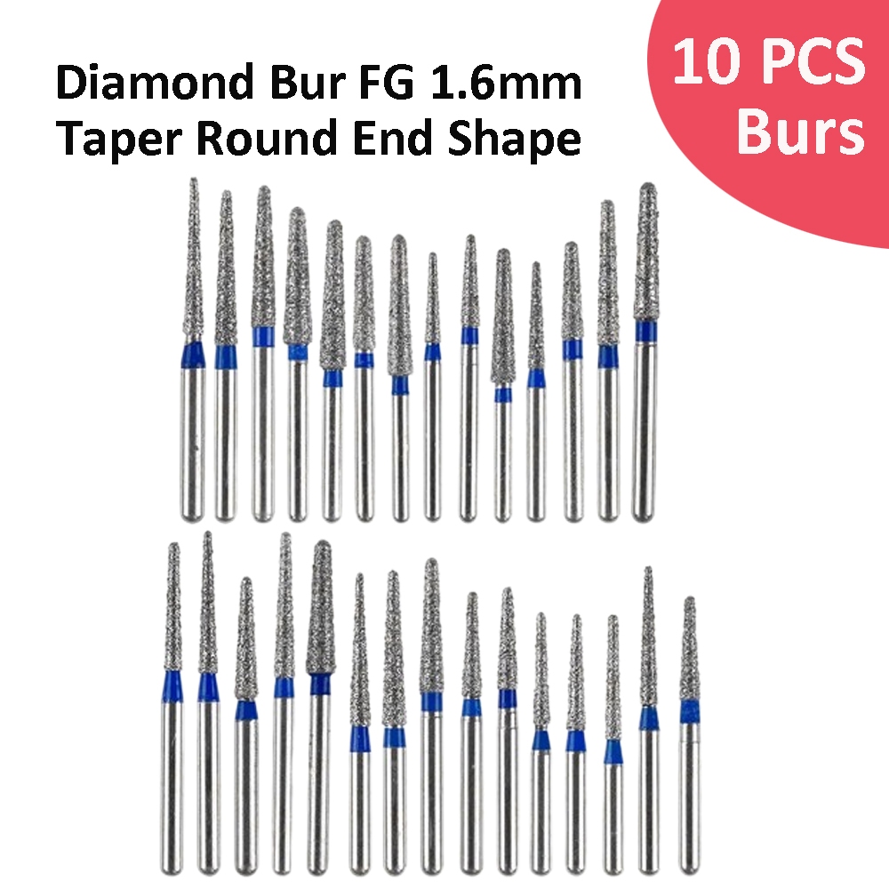 Taper Round End Shape Dental Diamond Bur For Preparation Of All Ceramic