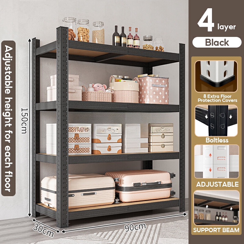 【WT PO】5 Tier RACK Boltless Rack Home Storage Warehouse Store Room ...