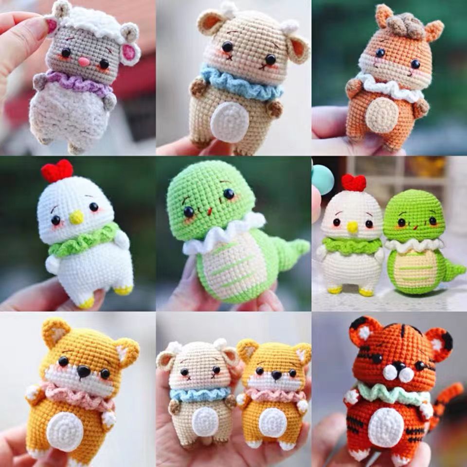 ♥Finished product ♥12 Chinese zodiac crocheted doll Crochet DIY Kit(Ready Stock) Shopee Malaysia