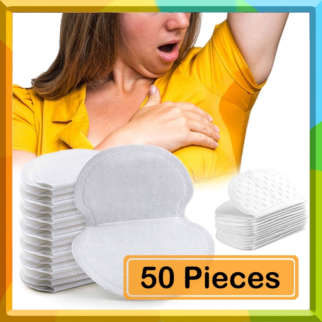 50Pieces Underarm Sweat Pads | Armpit Sweat Stickers | Anti ...