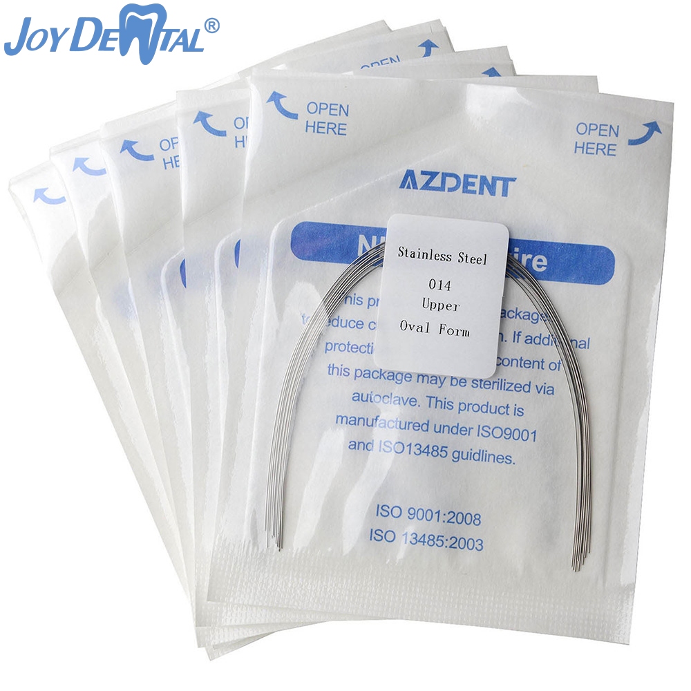 Dental Orthodontic Super Elastic Niti Round Arch Wire Ovoid Form AZDENT