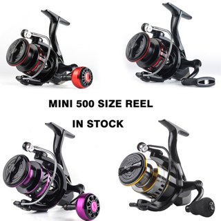 Fishing Reel 500/800 Mini Spinning Murah Outdoor Fishing Mesen Mancing Sea  Rod Gear Tackle Mesin Udang Pancing Reels