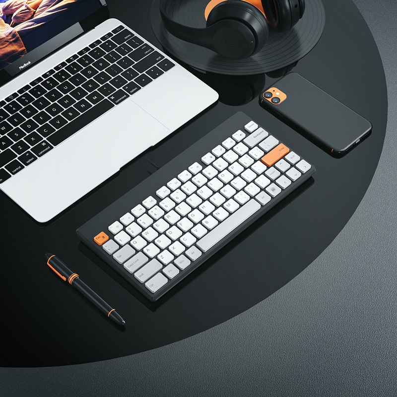 B.O.W Silent 79 Keys Ergonomic Mini Wired Keyboard K620U | Shopee Malaysia