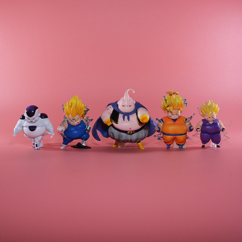 Dragon Ball Anime Figure Son Goku Torankusu Son Gohan Vegeta Majin Buu Chihbi Fat Action Figure 1694