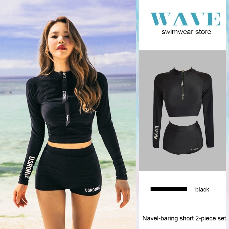 [WAVE] swimsuit women swimming suit woman 2 piece Swimming Suit baju