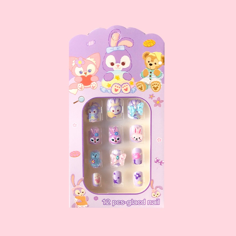 12pcs Sanrio Nail Art Stickers 3D Nails Cute Cartoon My Melody Kuromi ...