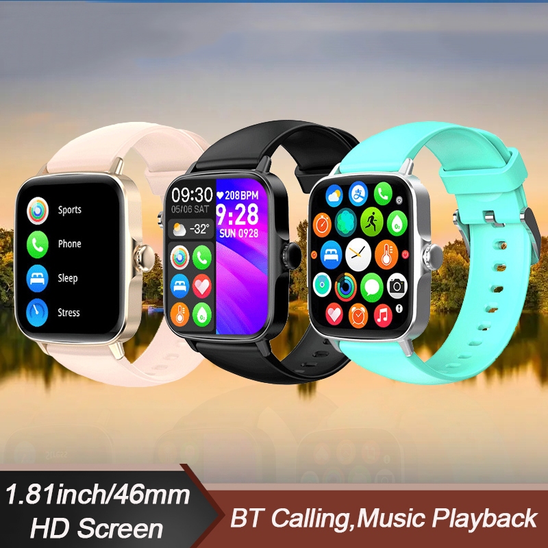 New ZW26 Smart Watch 1.81inch Full Screen Touch Heart Rate Monitoring