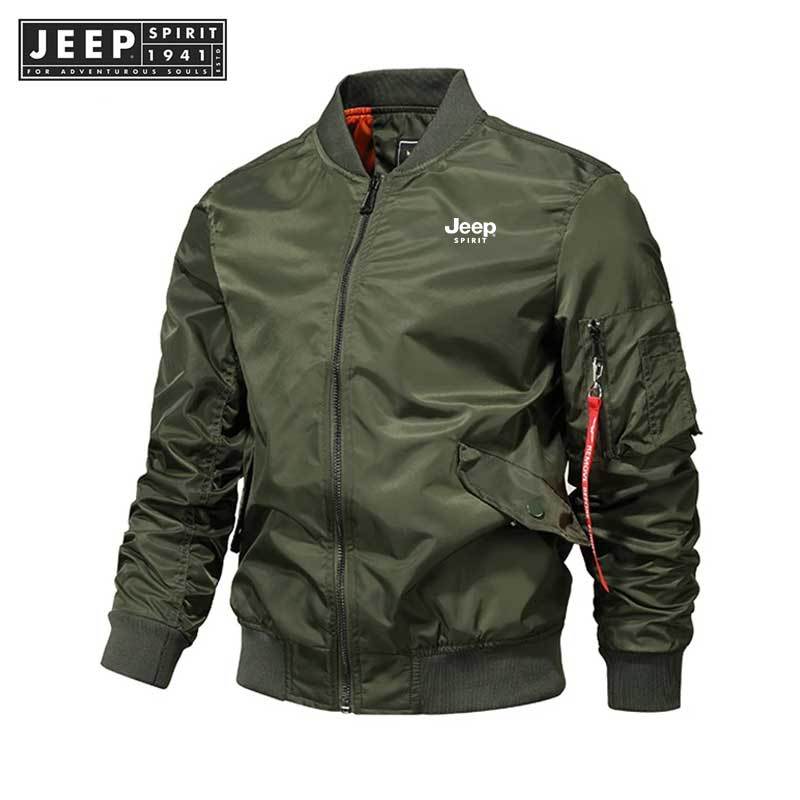 JEEP SPIRIT 1941 ESTD Air Force Baseball Pilot Jacket MA1 | Shopee 