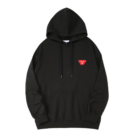 Comme des garcons store play hoodie black