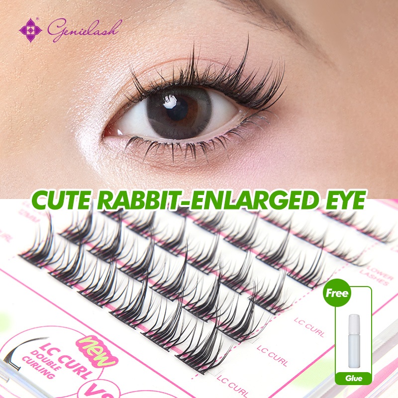 [Bunny Big Eyes] GENIELASH Rabbit False Eyelashes Extension with ...