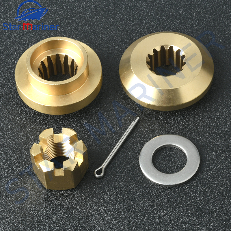 Hardware Kit Thrust Washer/Spacer/Nut/Cotter Pin For Suzuki Outboard