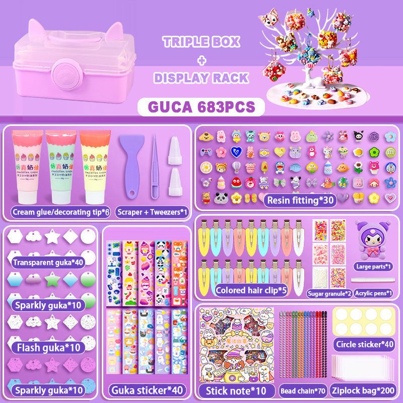 【Local Delivery】Cream Guka Guka Set Sticker 1008PCS Full Set Guka Kids ...