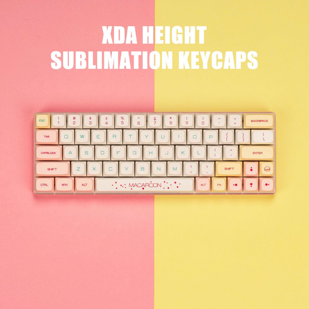 Macaron Mechanical Keyboard Cover Is Suitable For All Rk Keyboards ...